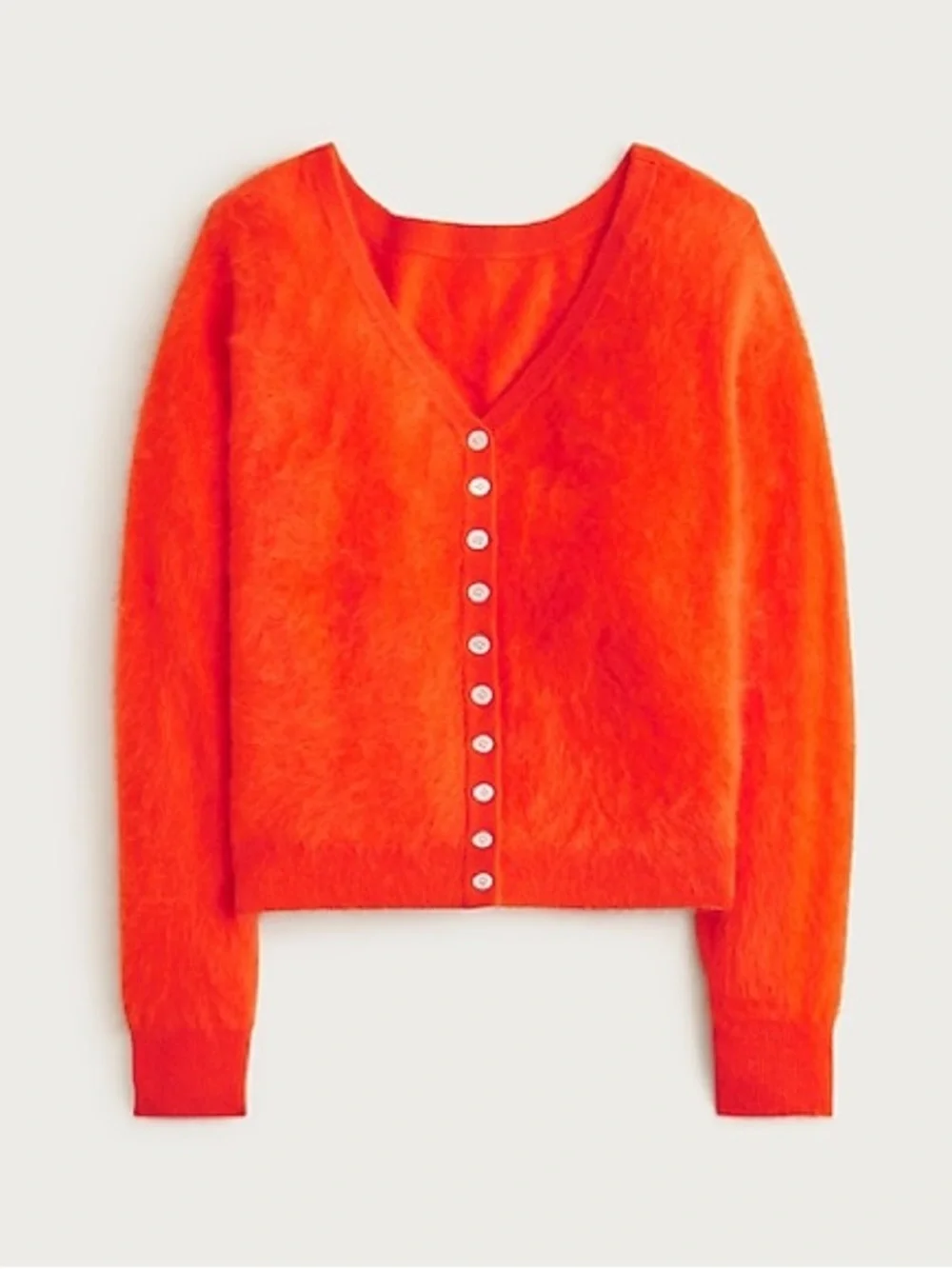 J.Crew Brushed Cashmere Relaxed-Fit Reversible Cardigan